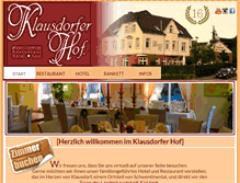 Tablet Screenshot of klausdorfer-hof.de